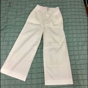 Madewell Crop Jean in Pure White Sz 25